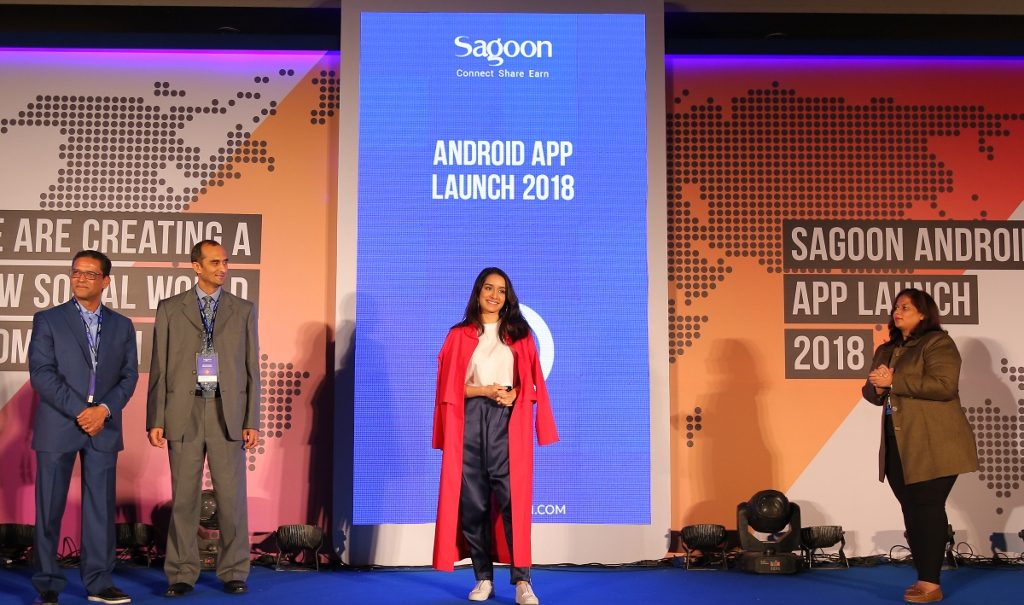 Shraddha Kapoor at Sagoon , Android App Launch 2018